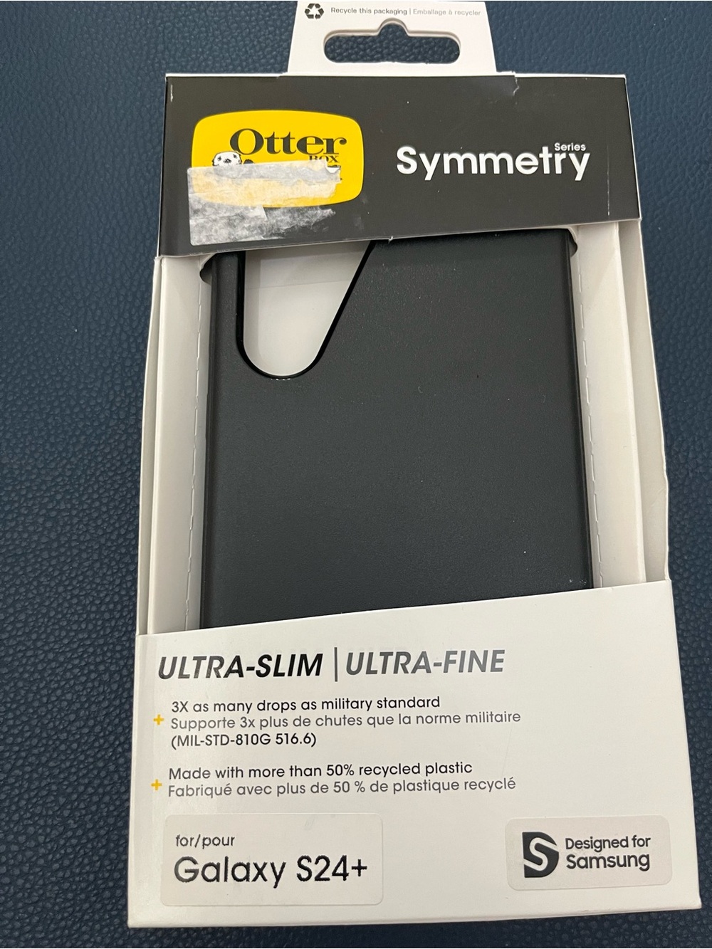 NEW OtterBox Symmetry Series Ultra-Slim Phone Case For Samsung Galaxy S24 Black